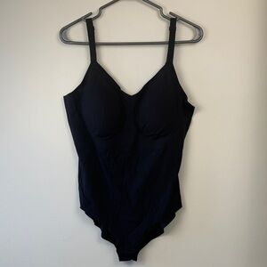 Knix NWT Black Bodysuit w Removable Pads Adjustable Straps